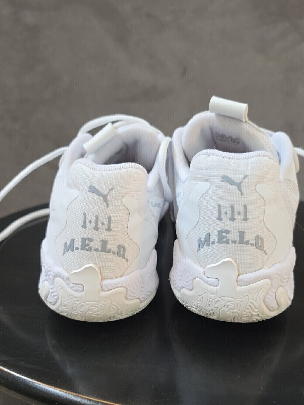 Puma Basketball All-White Athletic Sneakers - Picture 2 of 4